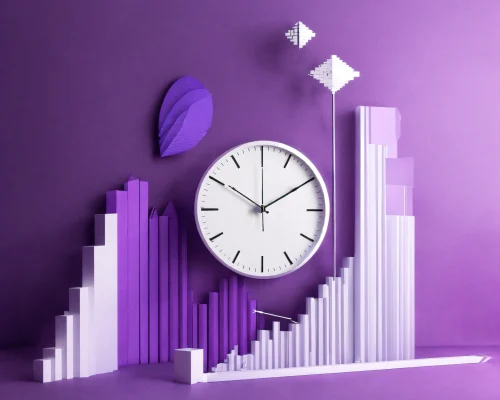 3D illustration of an arrow going up