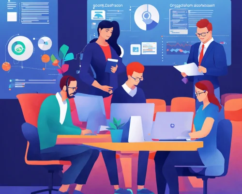 people working in organizations